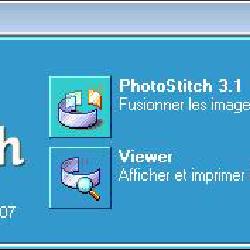 Le launcher de PhotoStitch